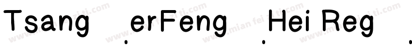 TsangerFengHei Regular字体转换